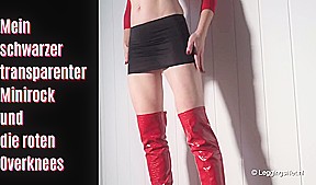 Black Transparent Mini Skirt